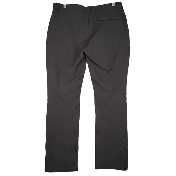 LL Bean Pants Womens Size 12 Gray Straight Leg Outdoor Hiking Flat Front - Picture 3 of 11